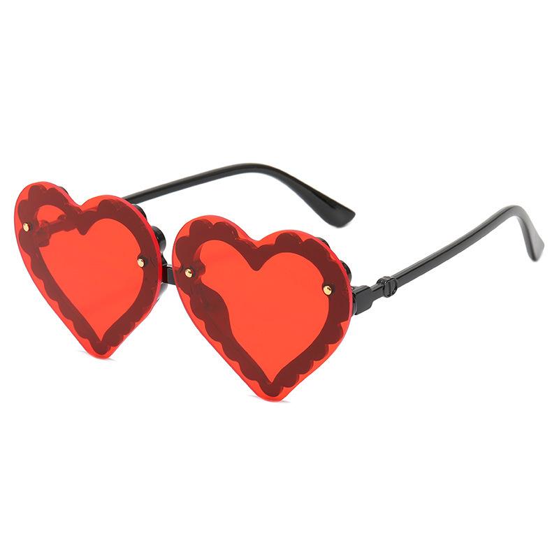 Children'S Concave Shape Versatile Love Sunglasses, Men'S And Women'S Baby Uv-Proof Glasses, Sunglasses