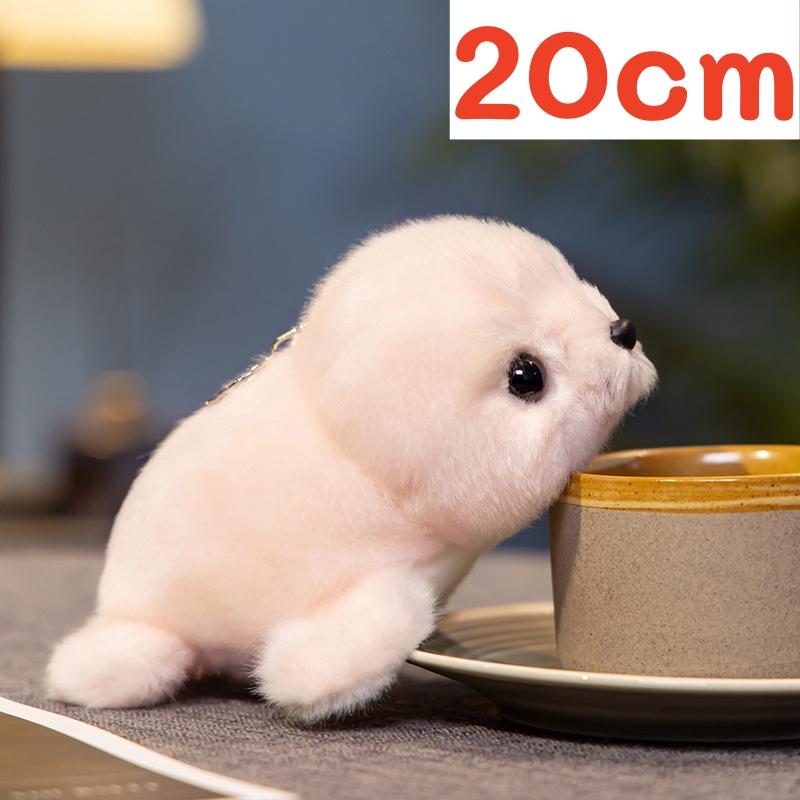 Kawaii Cartoon Seal Plush Doll Super Soft Blue Sea Creature Stuffed Animal Sea Lion Huggable Pillow Christmas Birthday Gift