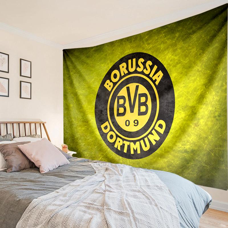1PC Bvb 09 Football Team Tapestry Hanging for Bedroom,Livingroom, Playroom,Decor Art Room Wall Tapestry Holiday and Birthday Gifts