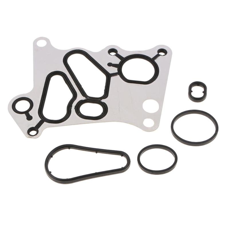 Engine Oil Cooler Gasket Seal Kit Housing Seals Set Aluminum for Mercedes Benz E250 C207 C220 Accessories