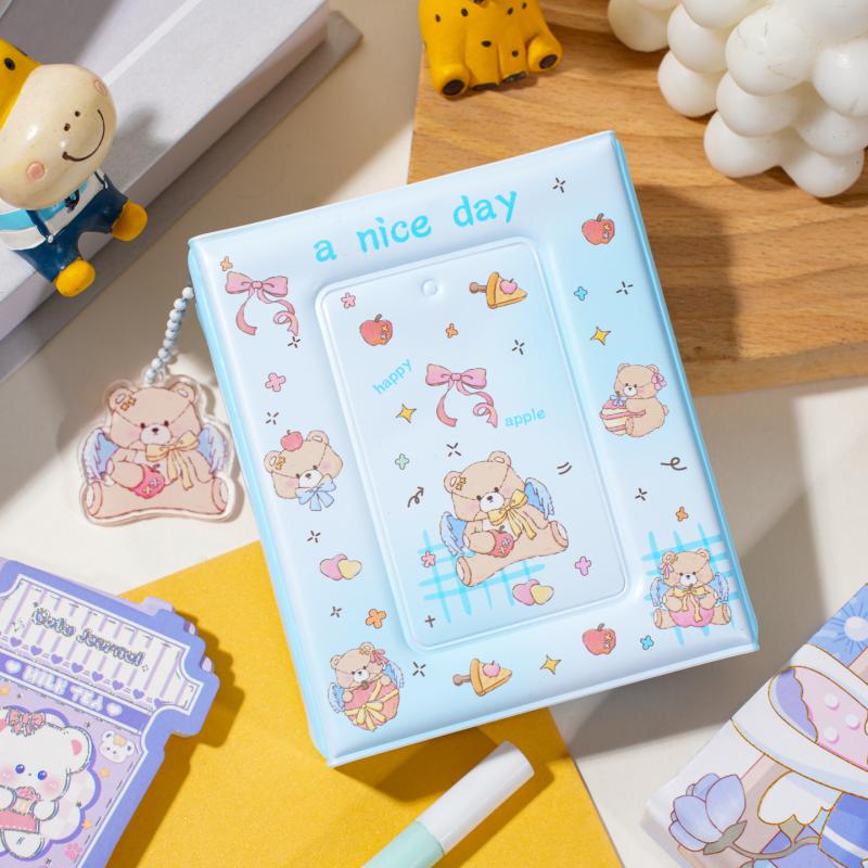 1 Stück 36 Fächer 3 Zoll Idol Karten Sammelalbum Niedliches PVC Fotoalbum Cartoon Fotokarten Aufbewahrungshülle