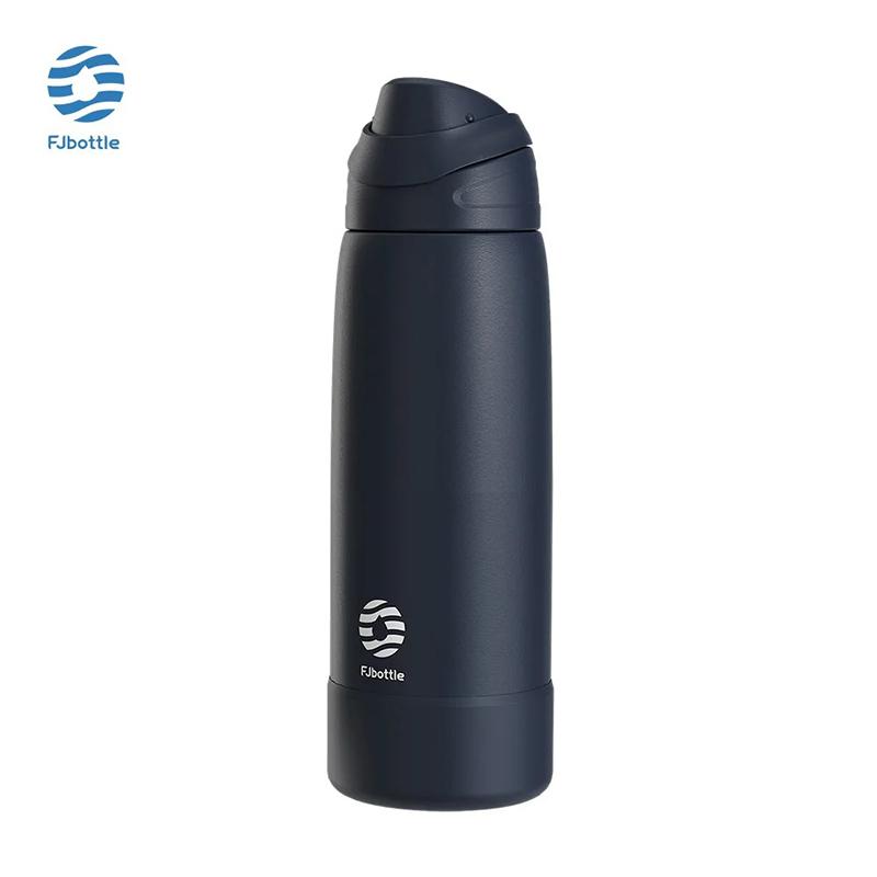 

Fjbottle Термос из нержавеющей стали 304, 750/1000 мл, Изолированная бутылка, Портативная спортивная бутылка для воды, Вакуумная колба для путешествий на открытом воздухе 750ml синий