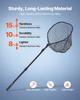 VEVOR Fishing Net, Foldable Landing Nets with Telescopic Handle, Portable Lightweight and Stronger 6063 Aluminum Fish Gear