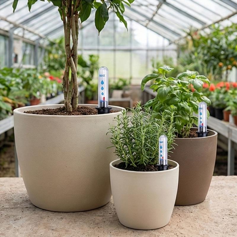 Garden Water Level Devices With Clear Scale Lines Moisture Gauge for Indoor and Outdoor Potted Flower