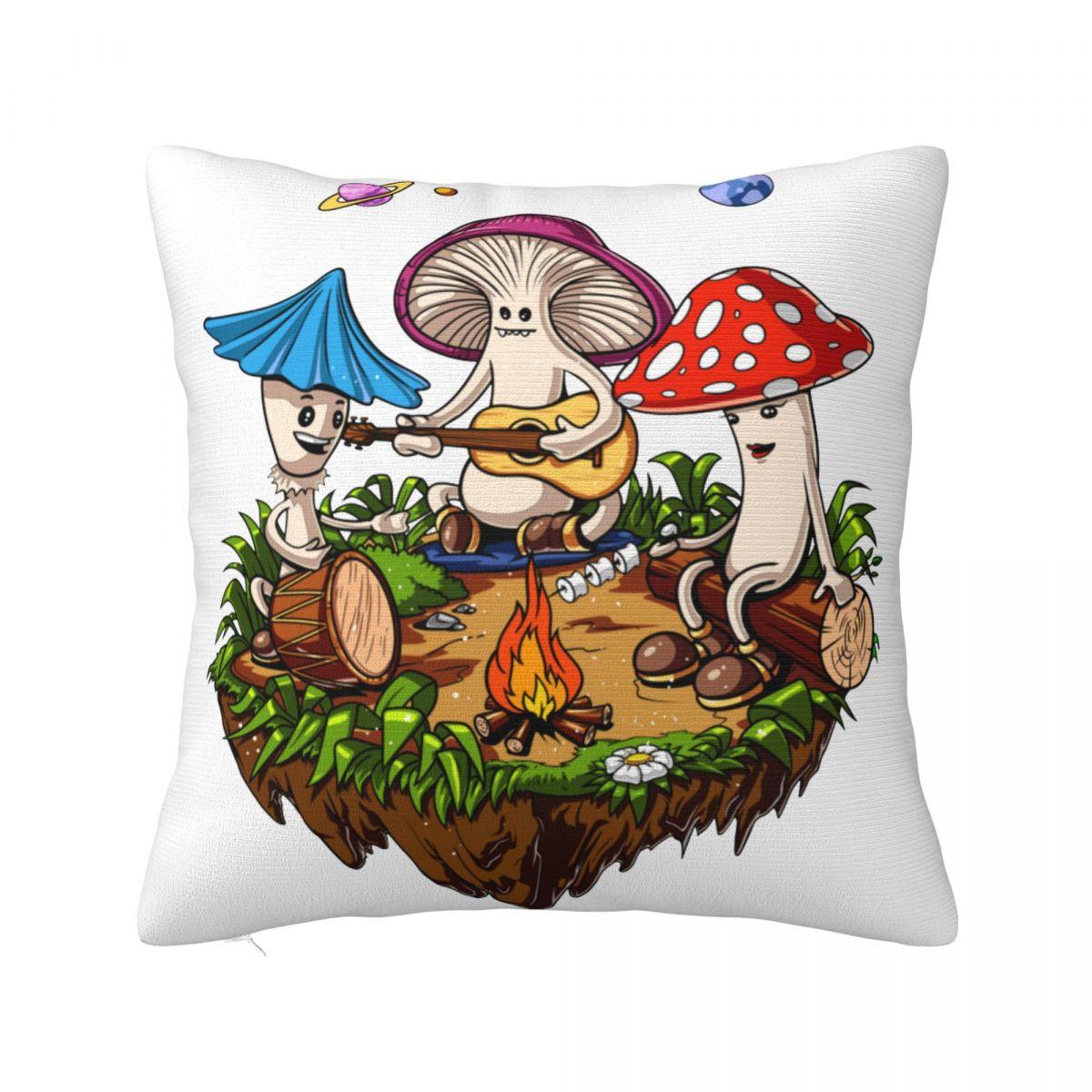 

Fox Mushroom Pattern Square Pillow Cases Animal Cushion Covers Fashion Decor Pillowcase for Home 18x18 30x30cm 12x12in
