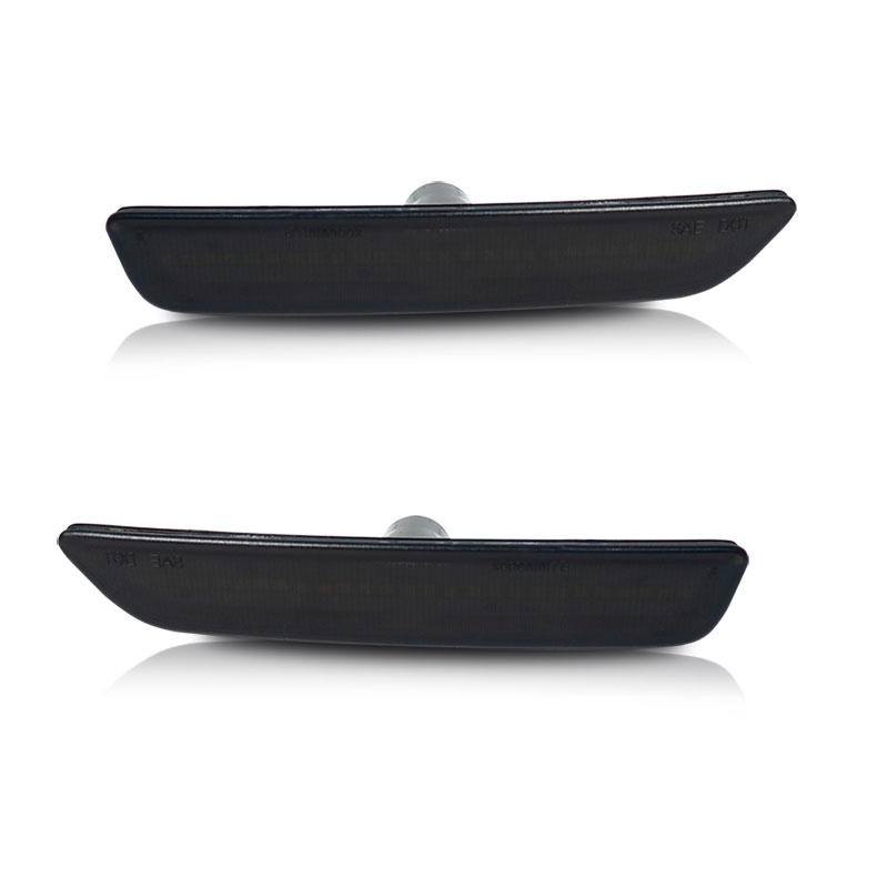 Front Side Marker Light, Light LED, with Smoky Glass for Ford Mustang Bumper 2010-2014.