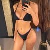 Halter Brazilian High Leg Cut Bikini Women Swimwear Female Swimsuit Two-pieces Bikini Set Bather Bathing Suit Swim