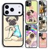 Angel Pug Phone Case For iPhone 17 16 15 14 13 12 11 Pro Max Plus 17Air Soft Silicone Cover