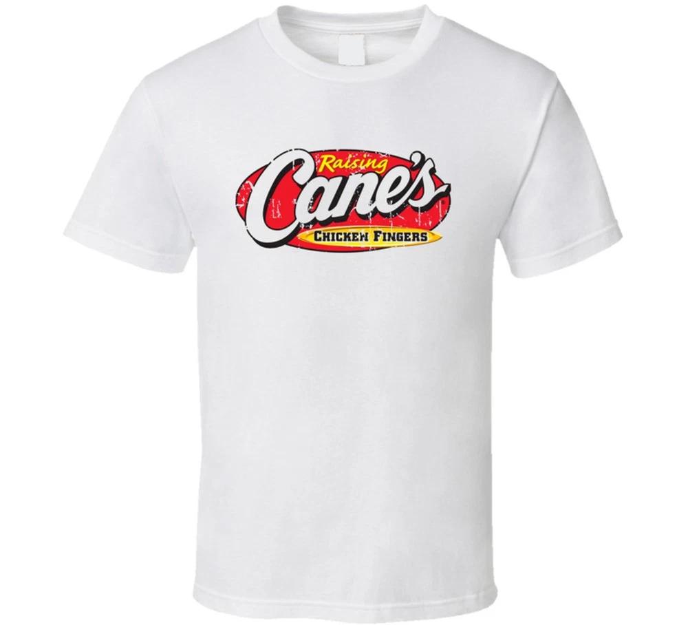 Raising Canes Chicken Fingers Fast Food Restaurant Distressed Look T Shirt S