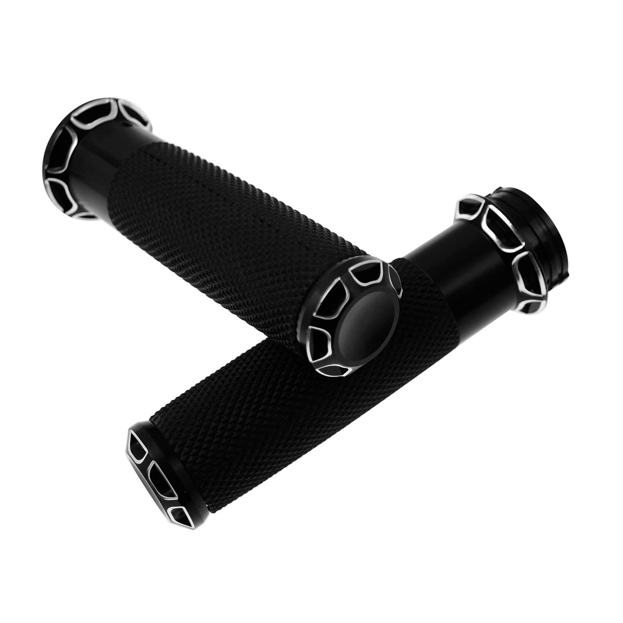 

HDBUBALUS 1 25mm Bike Handle Grip for Harley Sportster Softail Touring Dyna чёрный