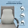 Ergonomic Memory Foam Lumbar Support Pillow for Chair, Car Seat and Office Desk - Designed for Comfort and Posture Support