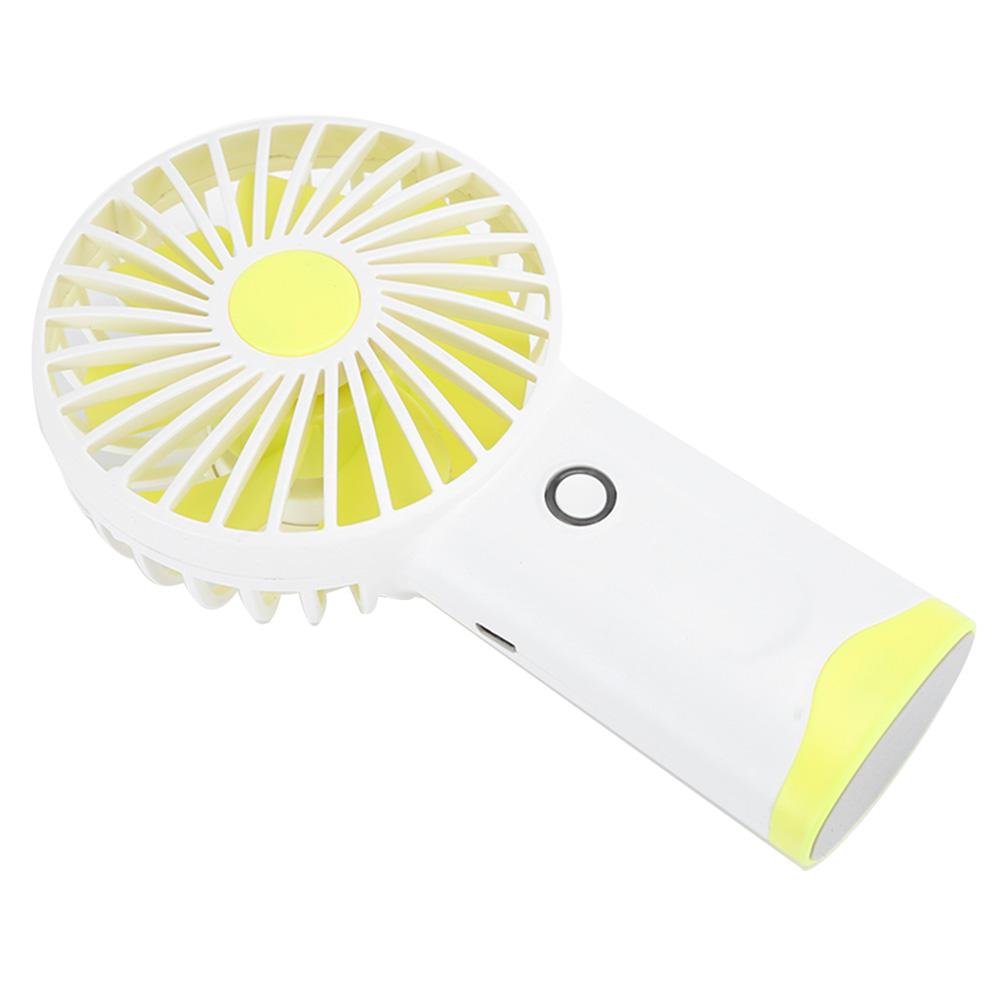 Mini Fan Handheld Portable Summer AirCooling Tool for Office Dormitory Desktop(Yellow )