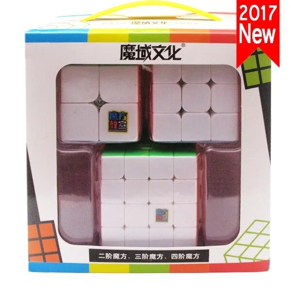 

Набор из 3 предметов, смешанный кубик 3x3 Cubbe 444 без наклеек, карманный Cibe MoYo 2x2, цветной венгерский куб для классной комнаты в упаковке, подарок MoYou для мальчиков белый