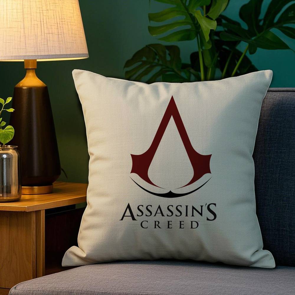 A-Assassins Creeds Pillow Case Plush Fabric Soft Double Sided Print Sofa Cushion Cover Throw Pillow Covers