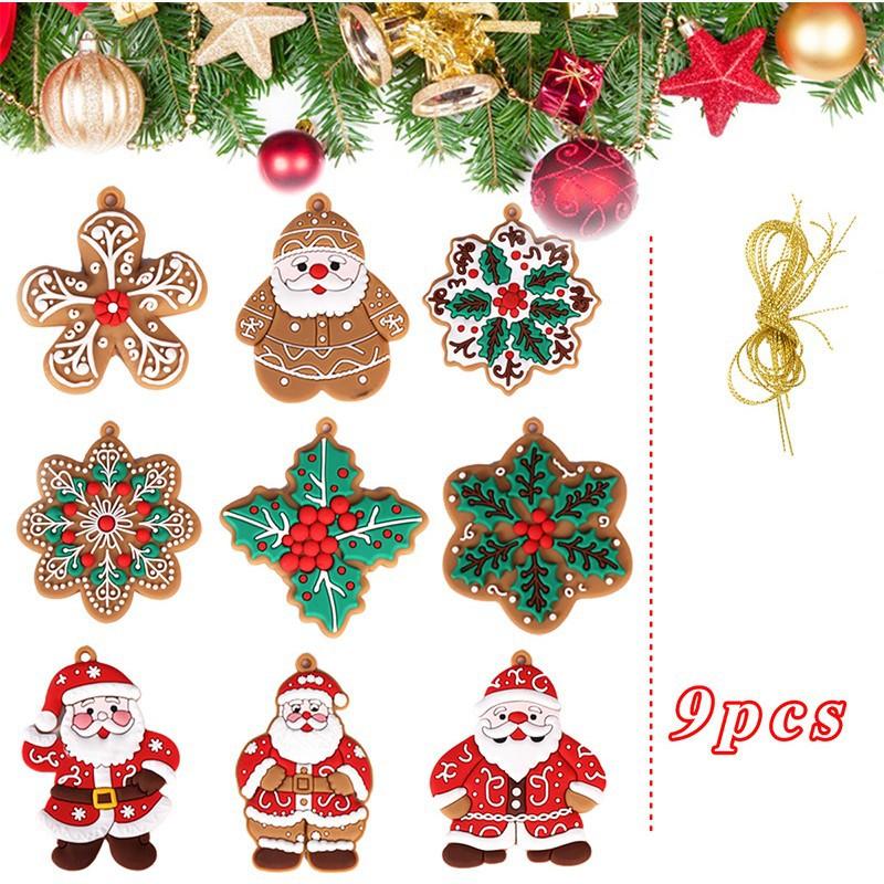 Cute Gingerbread Man Ornament Christmas Tree Hanging Decorations Pendant Holiday Gift