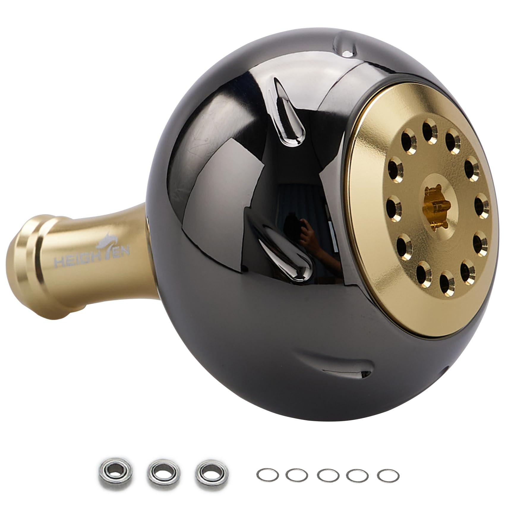 

Ручка для катушки HEIGHTEN 45 мм, 4 цвета, тип Shimano B, размер Daiwa L, универсальная серия Aurora (Черное золото) (720)