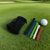 3D Printed Golf Tee Holder with 5 Tees Artificial Turf Tee Stand Outdoor Indoor Driving Range Home Training Golf Simulator Tee Hinged Turf Base