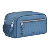 Dior Embossed Logo Zippered Recycled Nylon Toiletry Bag Men toiletry bag Blue 2ESCA494POS-H407