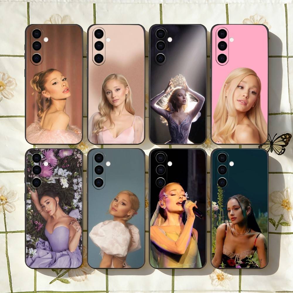 Ariana G-Grande Singer Phone Case For Samsung Galaxy A73,A72,A71,A70,A53,A52,A51,Others Soft Black Cover