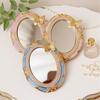 Romantic Pocket Mirror European Style Mini Relief Mirror  Home Decor