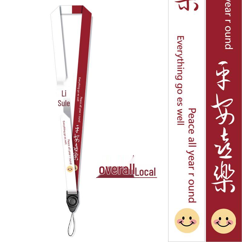 Lanyard Nero Multifunzionale Personalizzato Creativo con Porta Badge Separato per Badge Identificativi dei Dipendenti.