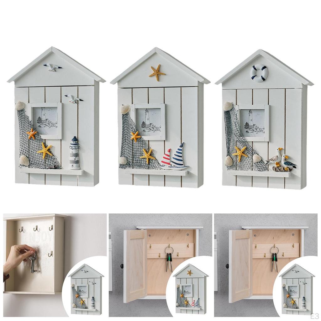 Armario para Llaves Colgador Caja de Almacenamiento Organizador de Llaves para Entrada