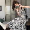 Seaside Vacation Floral Suspender Skirt Long Small Summer and Korean Version Casual Loose and Thin Tube Top Dress
