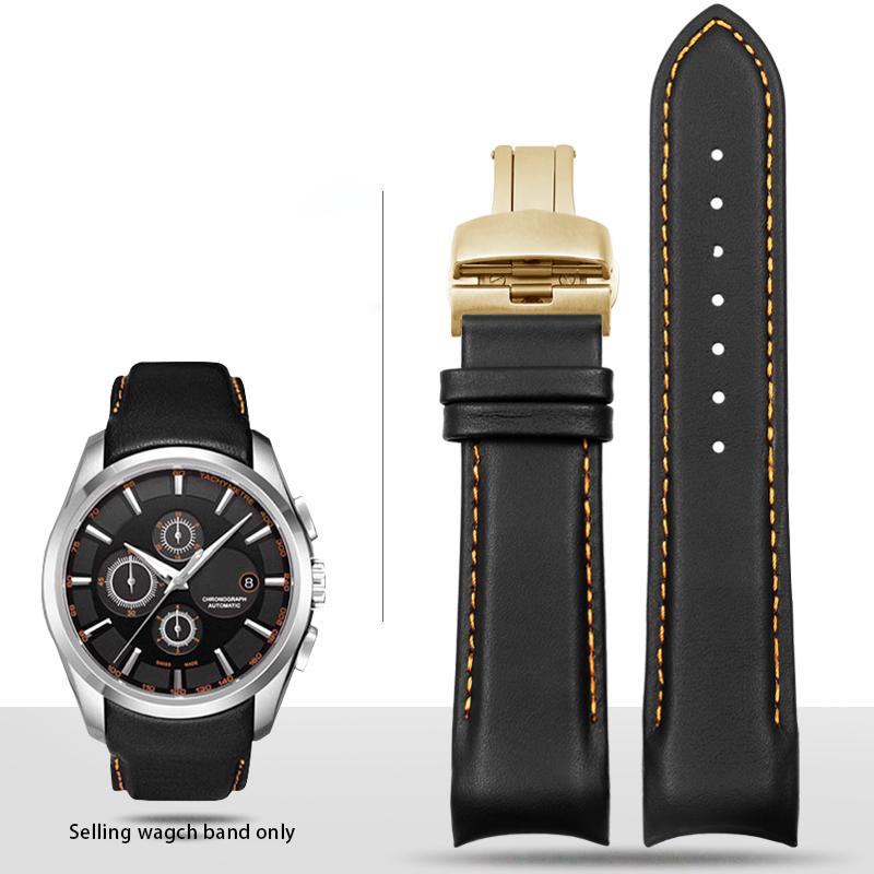 22mm 23mm 24mm Gebogenes Ende Kalbsleder Uhrenarmband Für Tissot Uhr Armband 1853 COUTURIER T035627A T035407A T035439 Herrenarmband