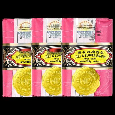 Bee & Flower Shanghai Rose Soap 3-Pack