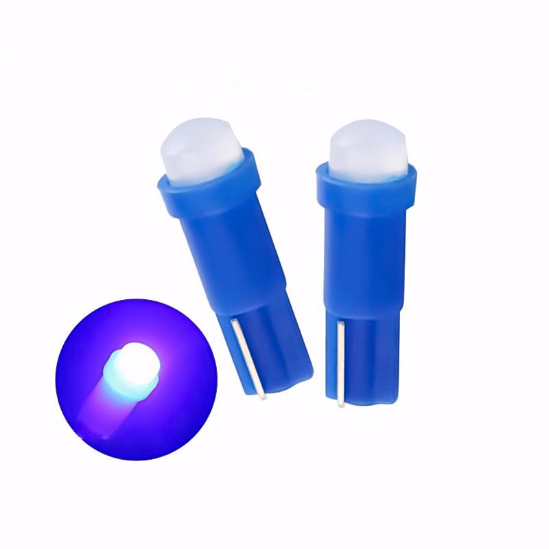 10Pcs T5 Car Dashboard LED Bulbs Shock Resistant Long Lifespan Auto Instrument Gauge Light for Car Indicator