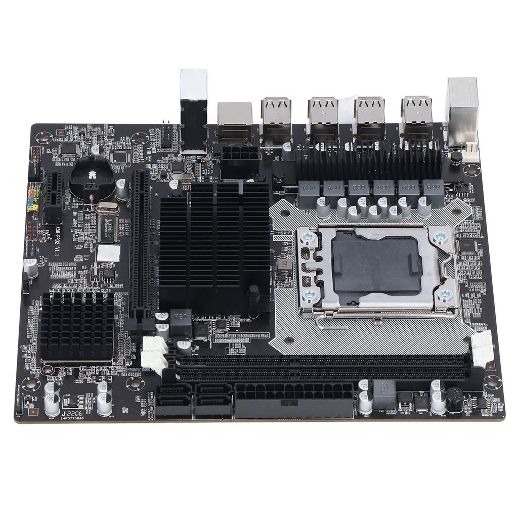 X58 Motherboard 2 DDR3 LGA 1366 Pins Gaming Motherboard Support ECC Memory USB2.0 SATA Port PCB Motherboard for Desktop