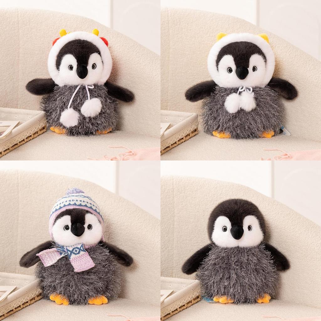 Cute Cotton Small Penguin Plush Toy With Hat For Kids Gift And Collectors