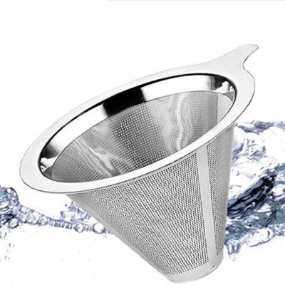 Trechter Koffiefilter Druppelaar Filter Roestvrij Staal Gaas Overgiet Kegel Nieuw