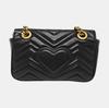 [Pre-Owned] Gucci GG Marmont Matelassé Mini Bag 'Black' - Very Good #1L5KGXE
