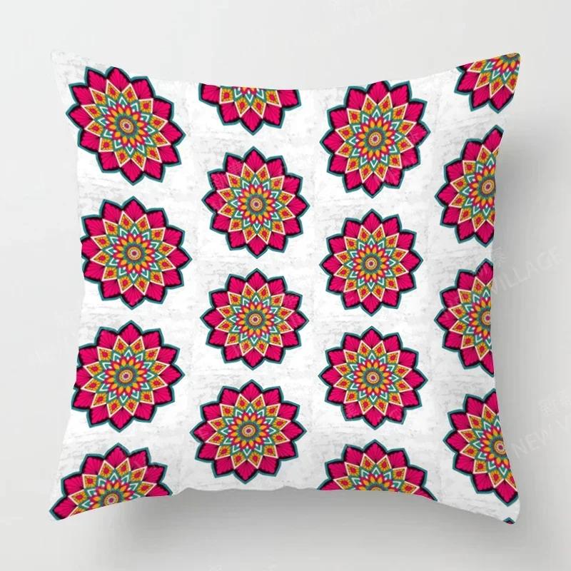 Fall Home Decor Autumn Living Room Throw Pillow Cover Sofa Boho Cushion Cover Mandala