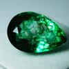 Natural Green Emerald Loose Gemstone 8 ct Colombian Pear Cut for Jewelry Making and Gem Collections