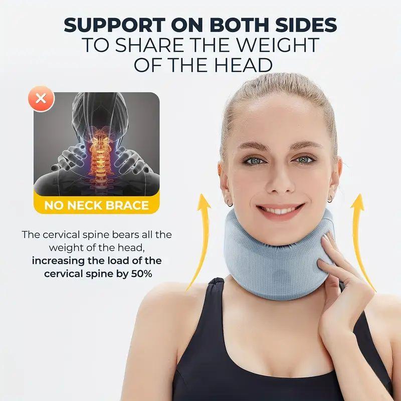 Adjustable soft foam neck support breathable ergonomic V shape design perfect for sleep and travel comfort