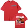 Rock Band Gorillaz Merch Graphic TShirt  Unisex Vintage Trendy High Street 100 Cotton Oversized Cartoon Women And Men Tshirt