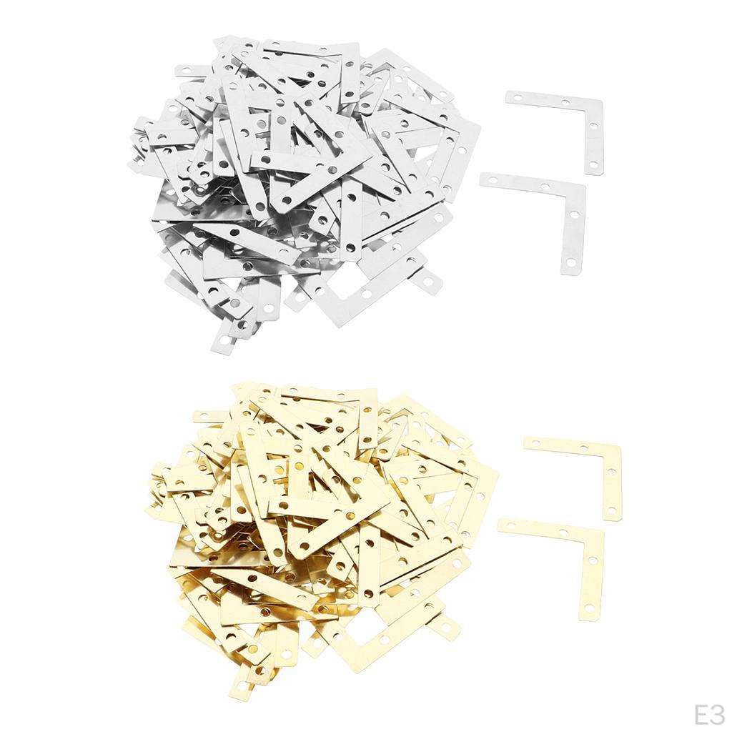 100 Flat Bracket Corner Repair Plate Fixing