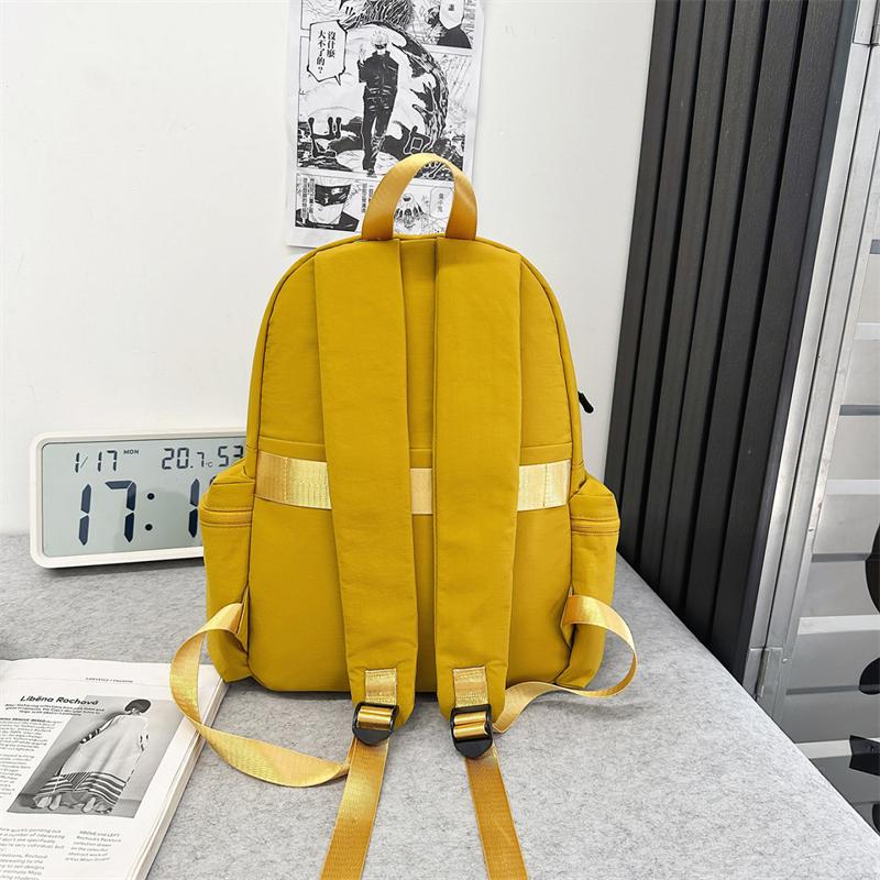 Nylon Backpack Women's Lightweight Water-repellent Student Schoolbag Outdoor Travel Backpack