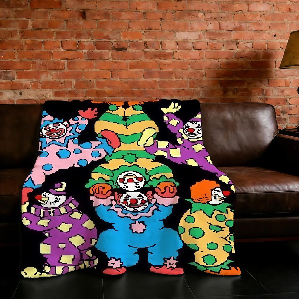 Cool Art Clowncore Blanket Super Warm Comfortable Plush Throw Blanket Child Home Sofa Bedroom Gift 75X95CM