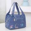 Letter Print Lunch Bag Waterproof Lunch Tote Reusable Lunch Carrier Box Bag for Women Men Commuting Camping Picnic
