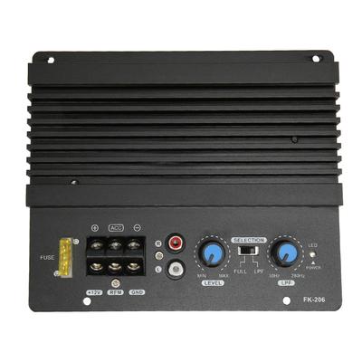 Fk 206 12V Digitálny zosilňovač Vysokovýkonný zosilňovač pre subwoofer Modul pre auto