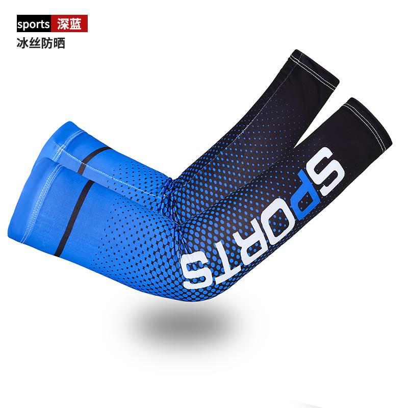 Neu Ice Silk Sleeve Sonnenschutzmanschette UV-Sonnenschutz Armstulpen Anti-Rutsch Männer Frauen Lange Handschuhe Außen Cool Sport Radfahren