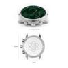 Nordgreen Pioneer Scandinavian Design Watch Sunray Green Silver 3 Link Bracelet 42mm