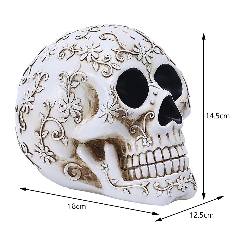 3D Totenkopf Wohnkultur Spookys Totenkopf Figurine Party Requisiten für Spukhaus Dekor