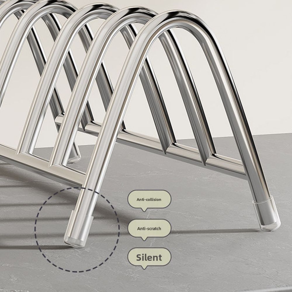 Vertical Pot Lid Holder Rustproof Cutting Board Holder Pot Lid Storage Rack  Kitchen