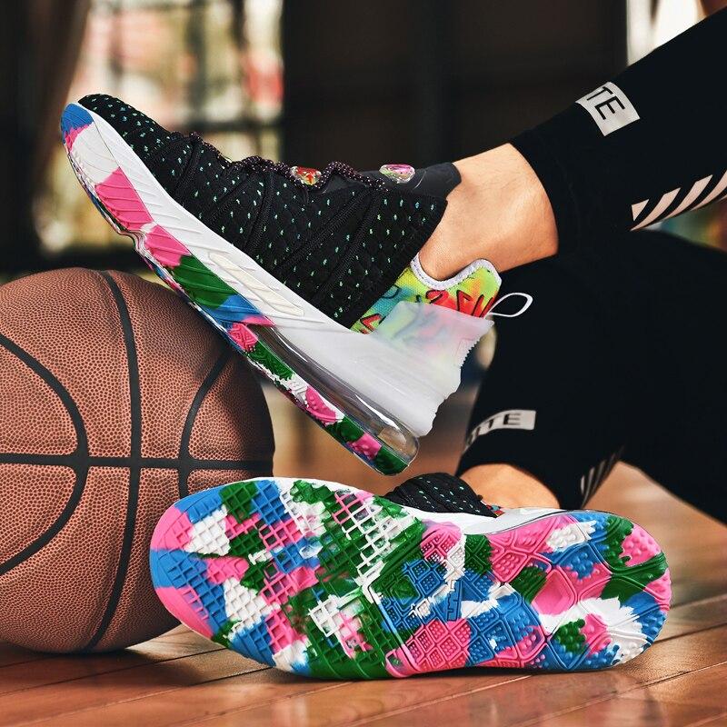 Design Nou Unisex Negru Profesional Air Pantofi de Baschet Pentru Bărbați Femei Streetball Modă Lux High Air Adidași Bărbați Coșuri