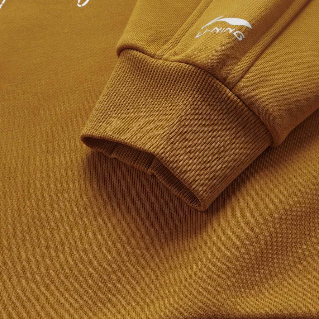 Li Ning Sports Life Collection Sweatshirt Unisex Gold Brown AWDU979-6