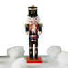 25cm Wooden Nutcracker Soldier Ornament Handmade Standing Nutcracker Ornament Christmas Nutcracker Figurine for Christmas Gift